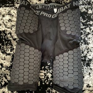 Nike pro combat padded compression shorts.